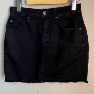 Garage Clothing Women's‎ Black Stretchy Denim Mini Skirt Size Small